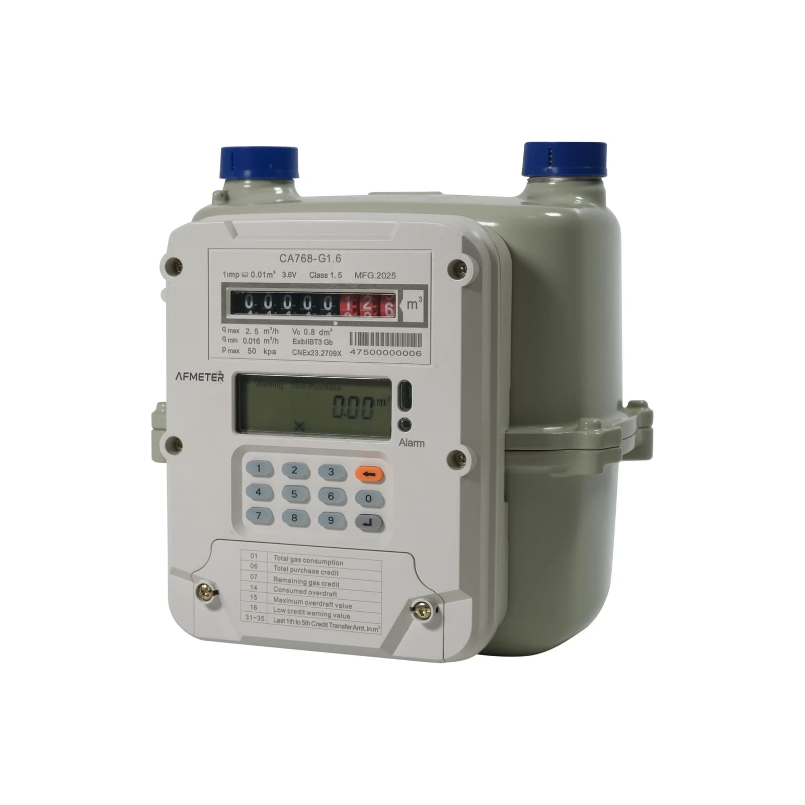 AFMETER — Diaphragm prepaid gas meter